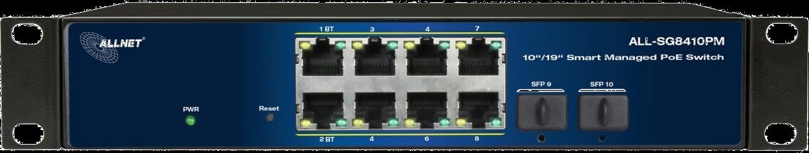 фото Комутатор керований 2 рівня Allnet ALL-SG8410PM POE M