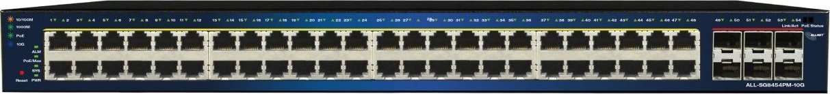 фото Комутатор керований 2 рівня Allnet ALL-SG8454PM-10G POE M