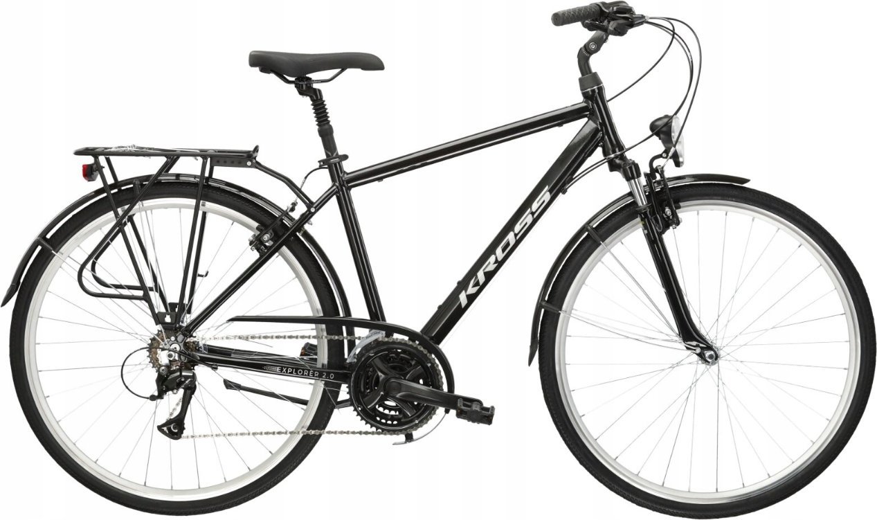 фото Велосипед гібрид Kross Explorer 2.0 28 XL Black/Silver