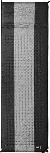Nils Extreme Mata samopompująca kempingowa turystyczna szaro-czarna Nils camp nc4340 195x60x5 cm