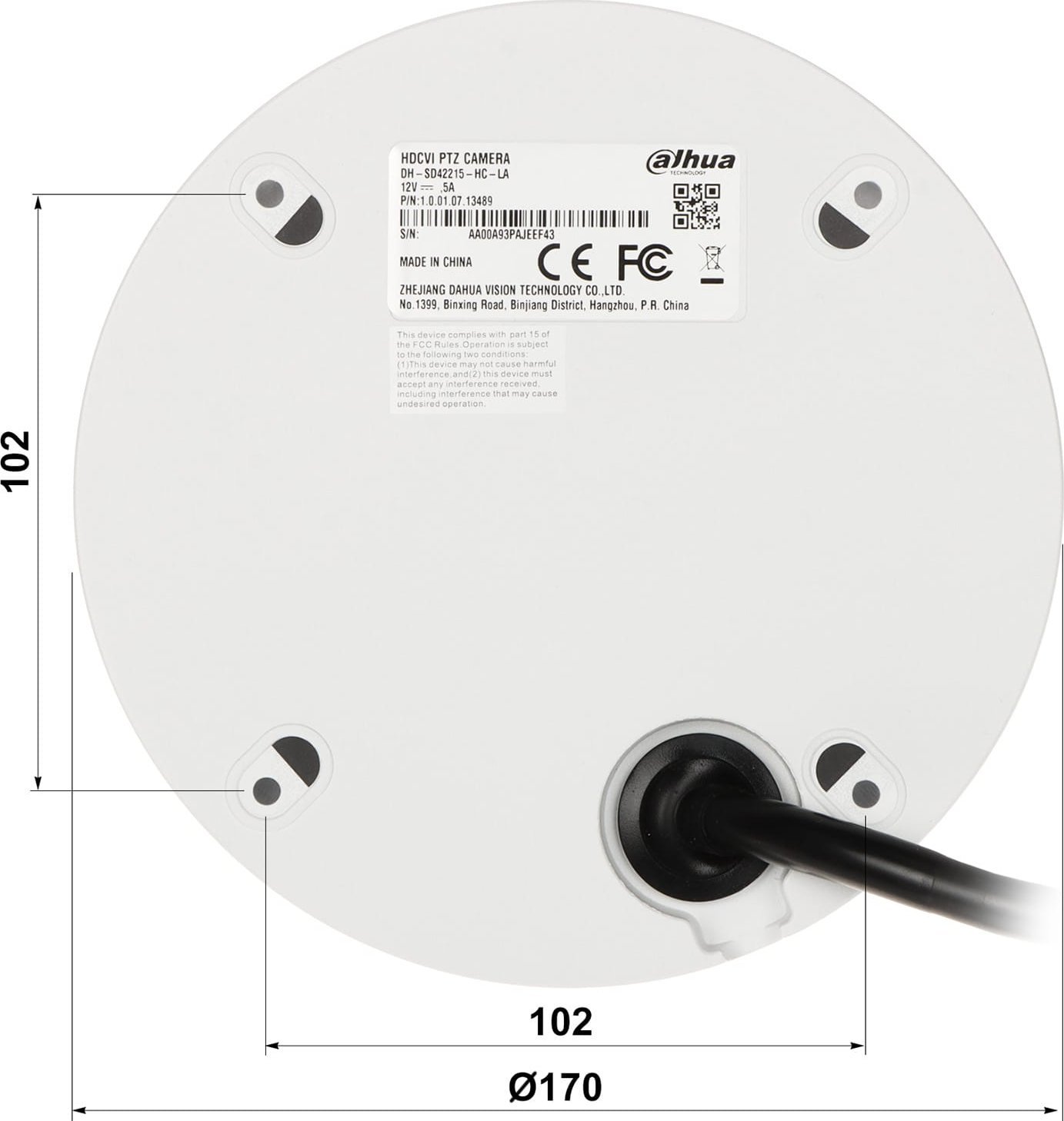 фото HD-TVI (Turbo HD) камера відеоспостереження Dahua Technology SD42215-HC-LA