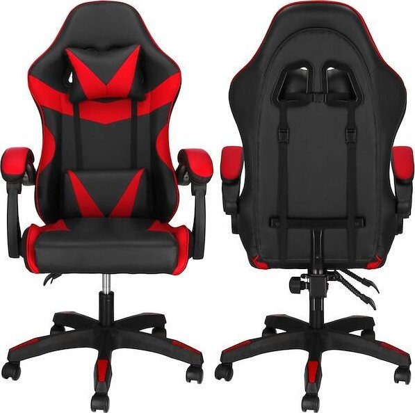 фото Офісне крісло Springos Uniwersalny Black/Red