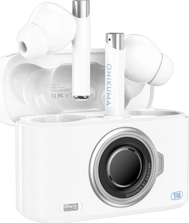 фото Навушники TWS Onikuma T18 White