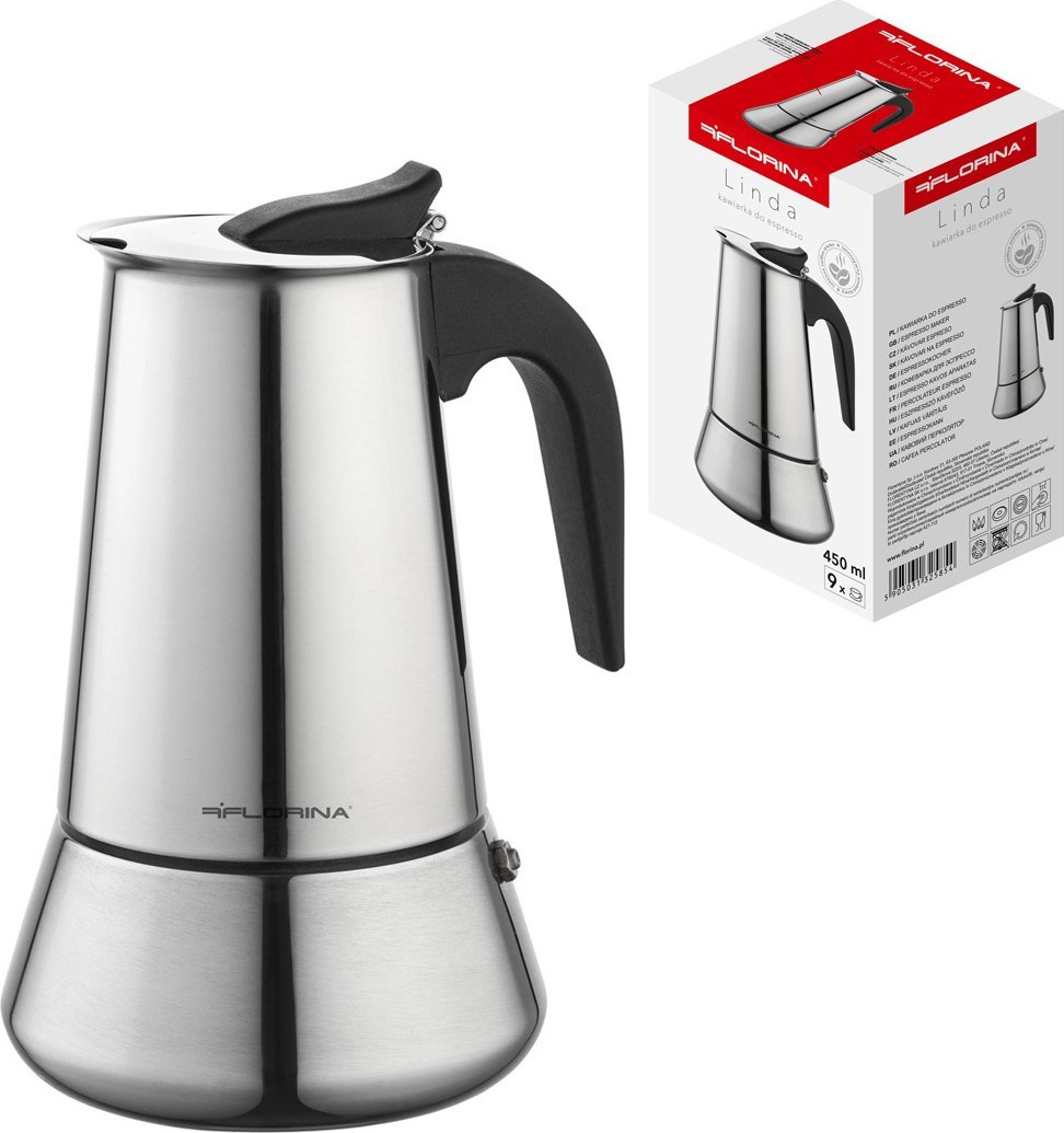 фото Кавоварка гейзерна Florina Linda 9tz Silver