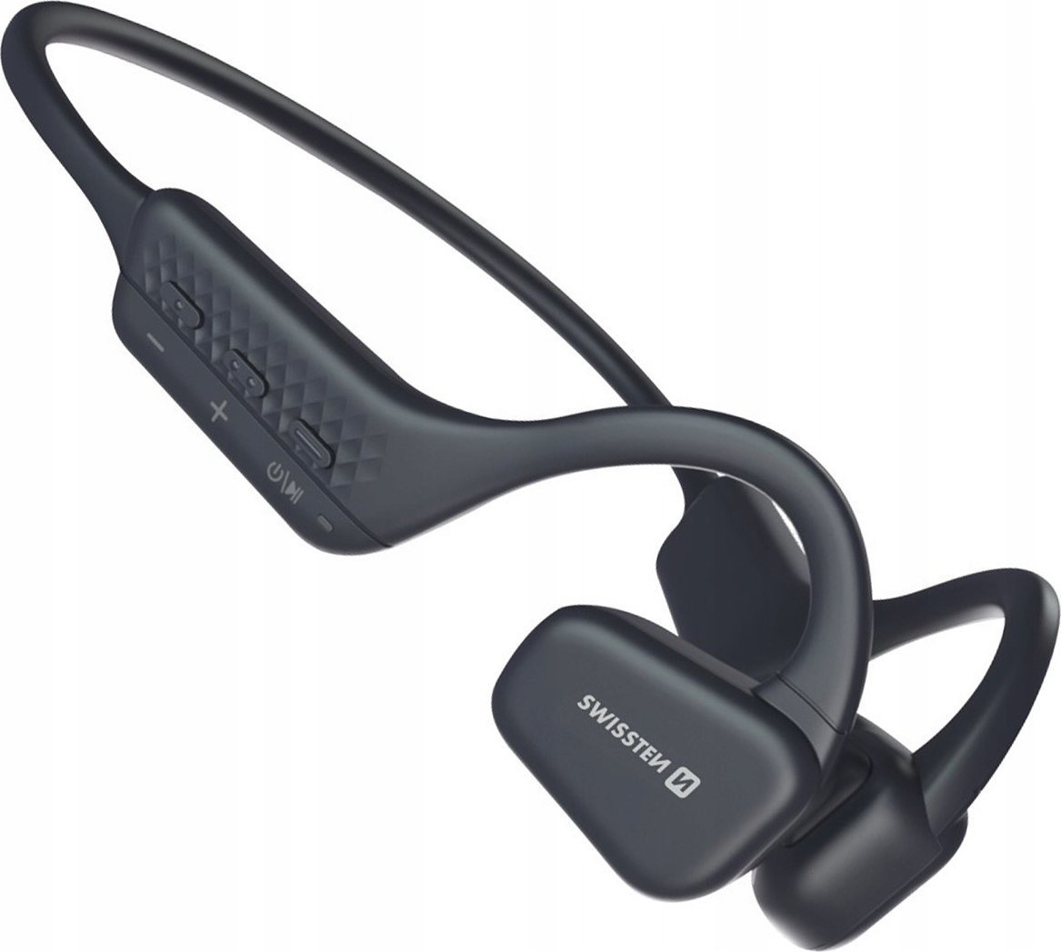 фото Навушники з мікрофоном Swissten Gym Air Conduction Black