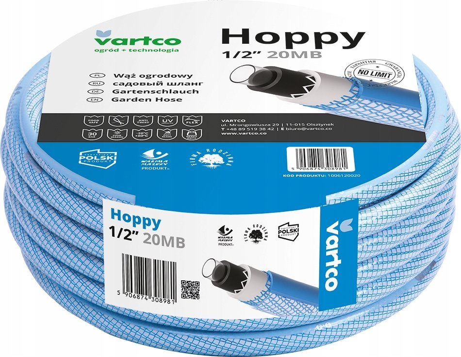 Vartco Garden hose 1/2" 30m 6-ply HOPPY TFS Vartco HOPPY TFS 1006120030