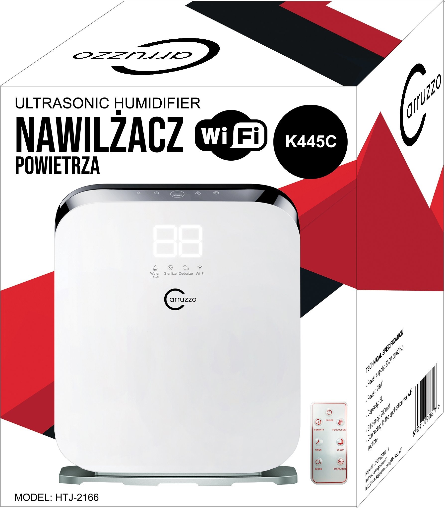 фото Зволожувач повітря Carruzzo K445C White