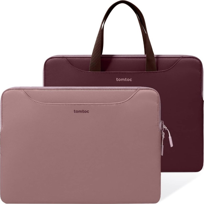 Torba Tomtoc tomtoc Light-A21 Dual-color Slim Laptop Handbag, 13,5 Inch - Raspberry