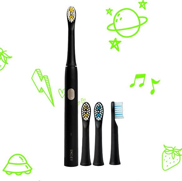 фото Електрична зубна щітка Smiley Light Kids Black