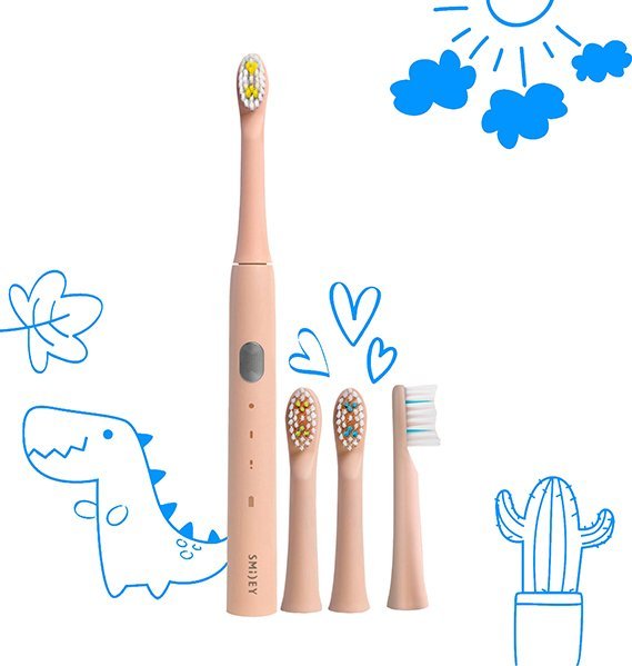 фото Електрична зубна щітка Smiley Light Kids Pink