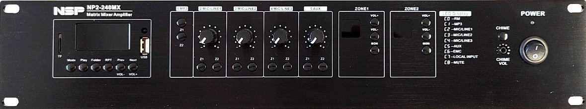 фото Підсилювач потужності NSP NP2-240MX