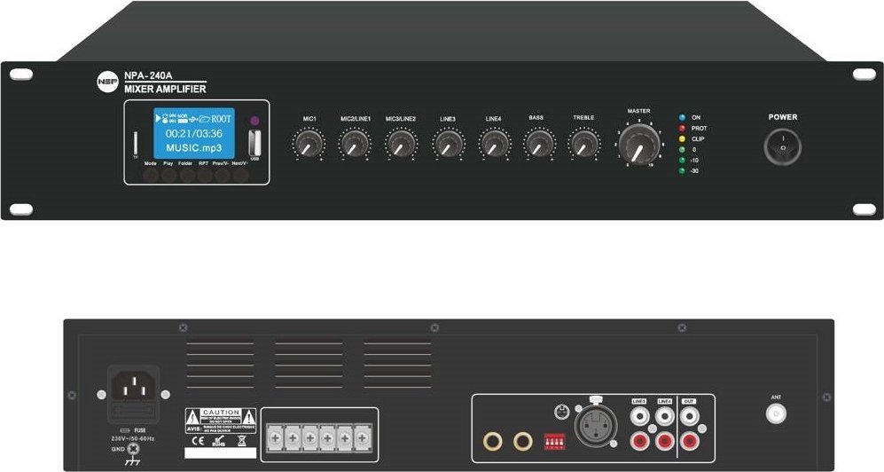 фото Підсилювач потужності NSP NPA-240A