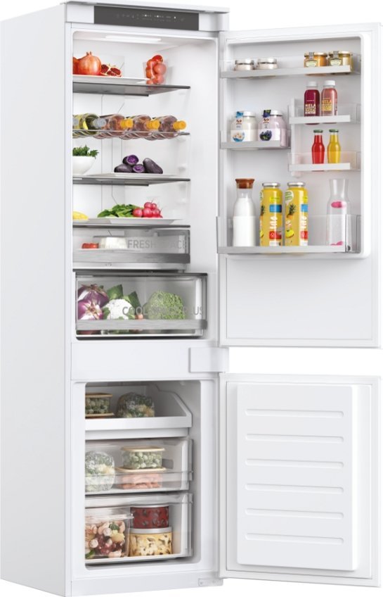 фото Холодильник з морозильною камерою Hoover HOBT5518EW