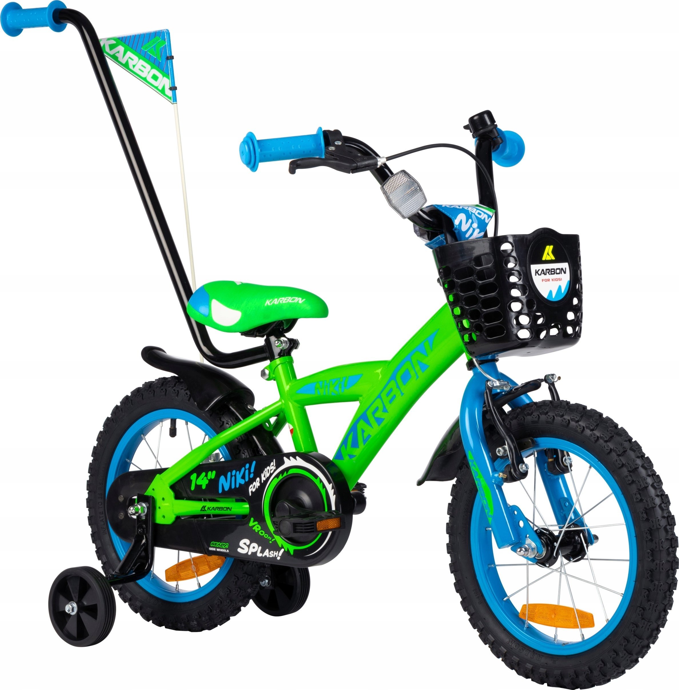 фото Дитячий двоколісний велосипед Karbon Niki 12 Green/Lime