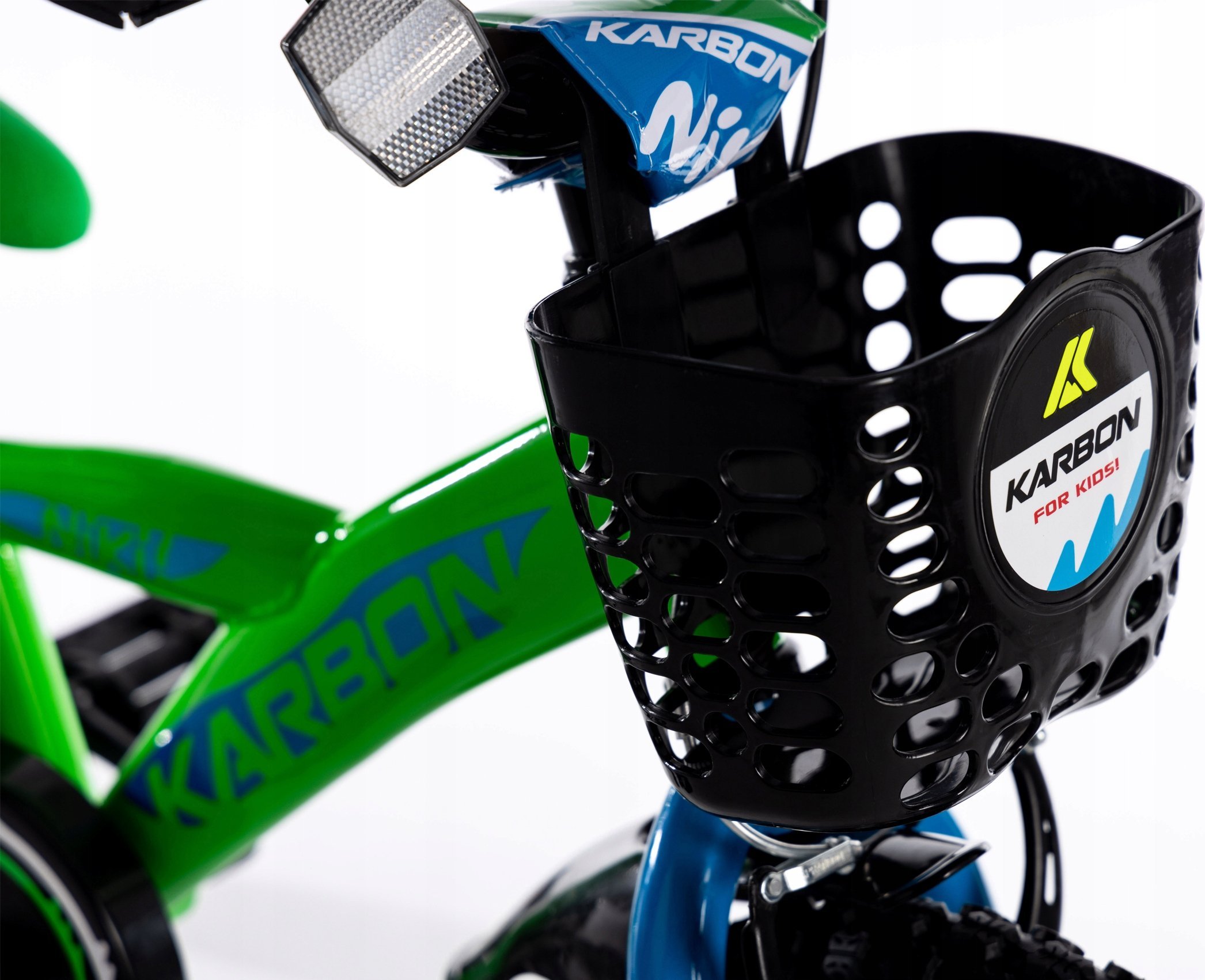 фото Дитячий двоколісний велосипед Karbon Niki 12 Green/Lime