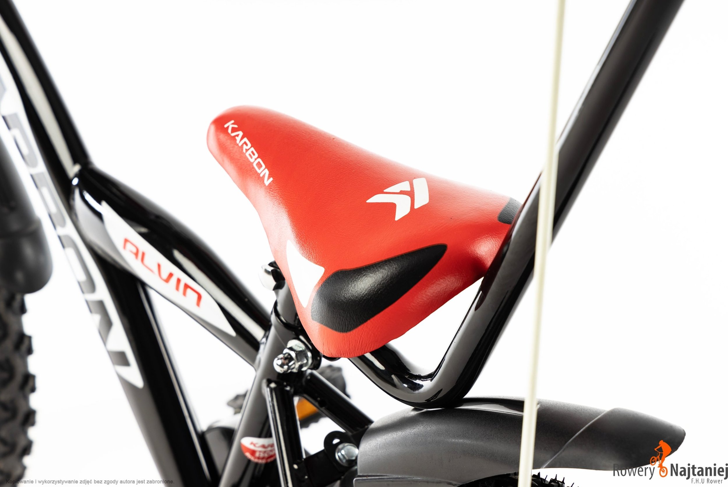 фото Дитячий двоколісний велосипед Karbon Alvin 18 Black/Red