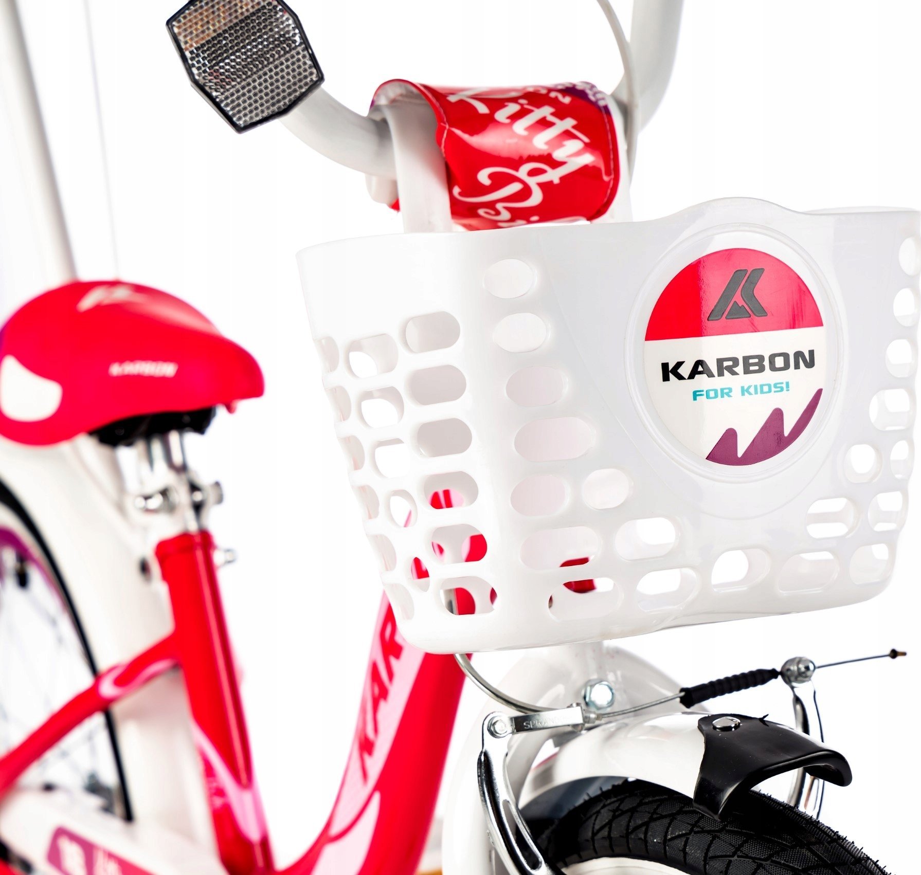 фото Дитячий двоколісний велосипед Karbon Kitty 18 Pink/White