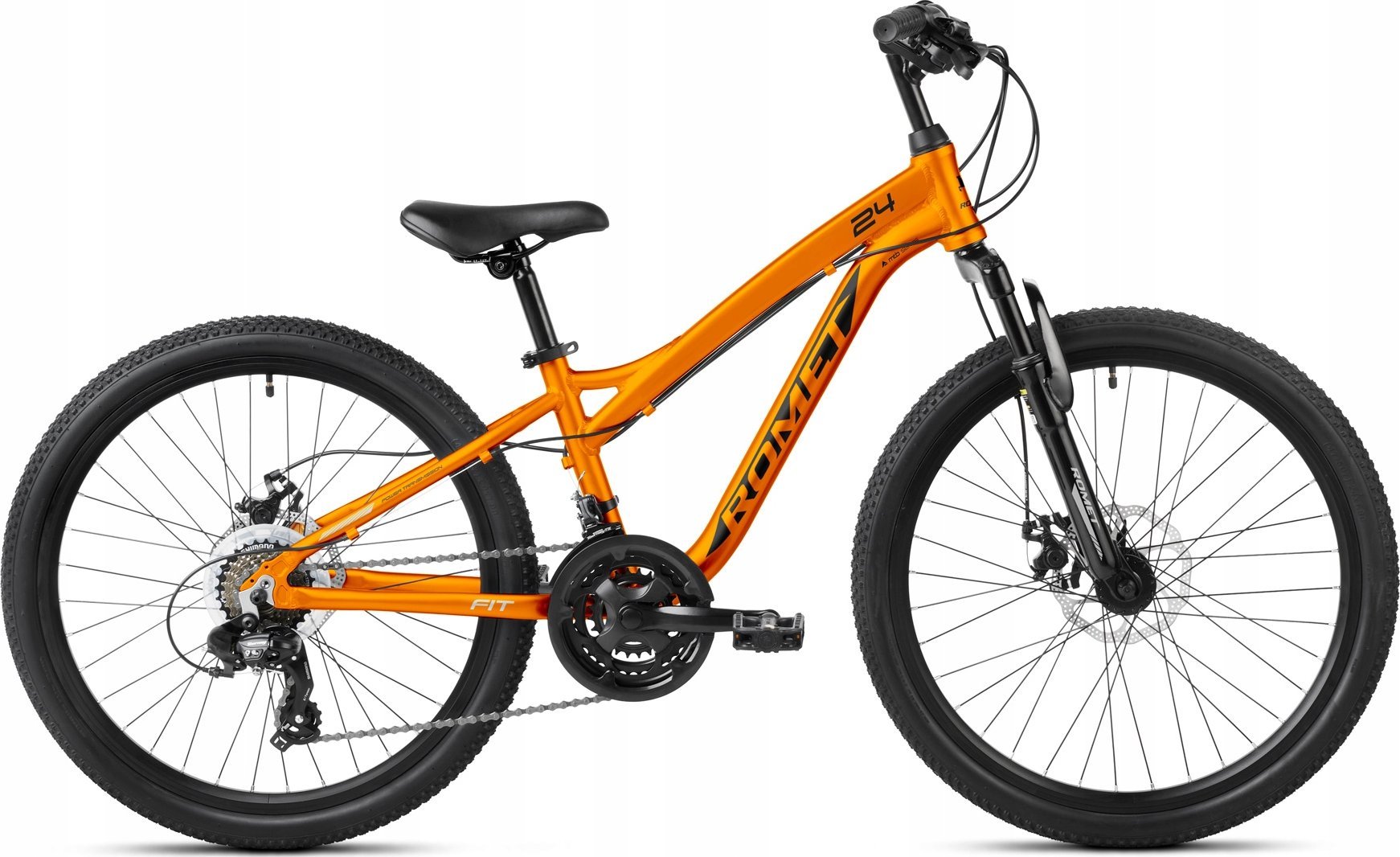 фото Дитячий двоколісний велосипед Romet FIT 24 2024 Orange/Silver