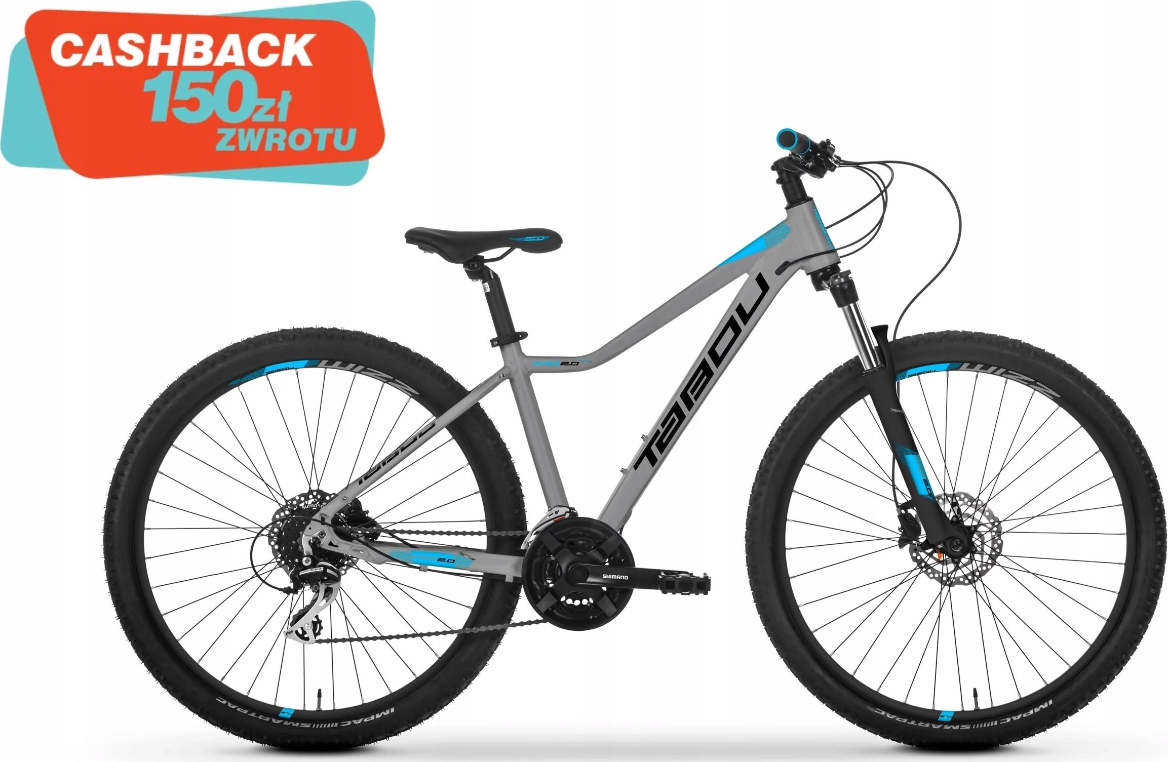 фото Велосипед гірський (МТБ) Tabou Wizz 2.0 27.5 Steel Blue