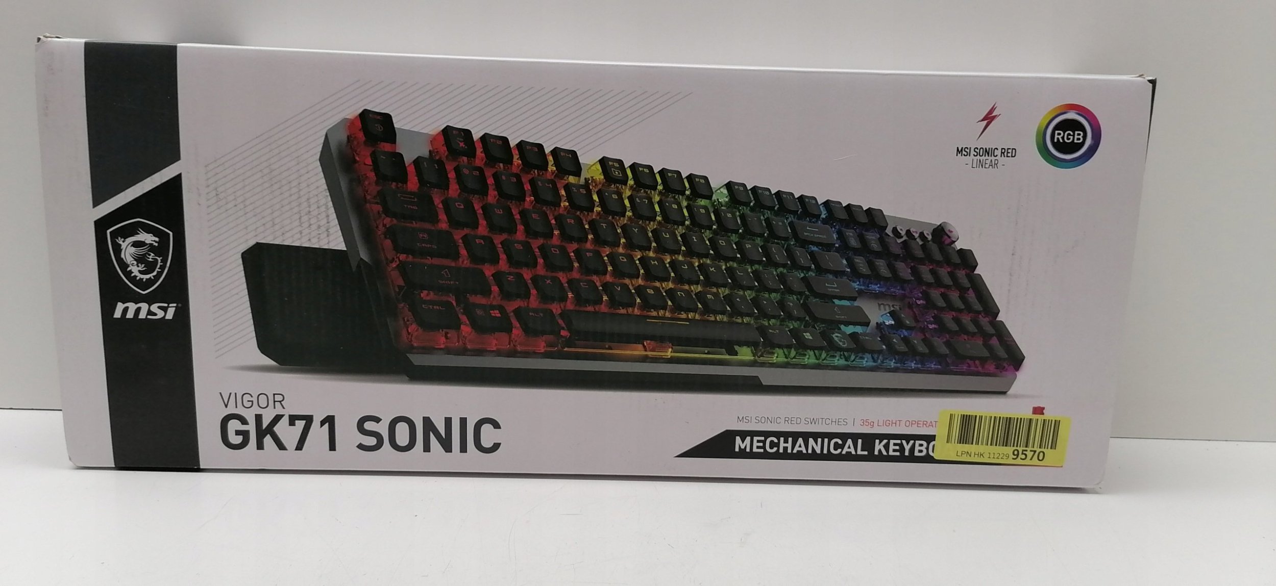 Klawiatura MSI MSI Vigor GK71 Sonic Red DE Keyboard retail