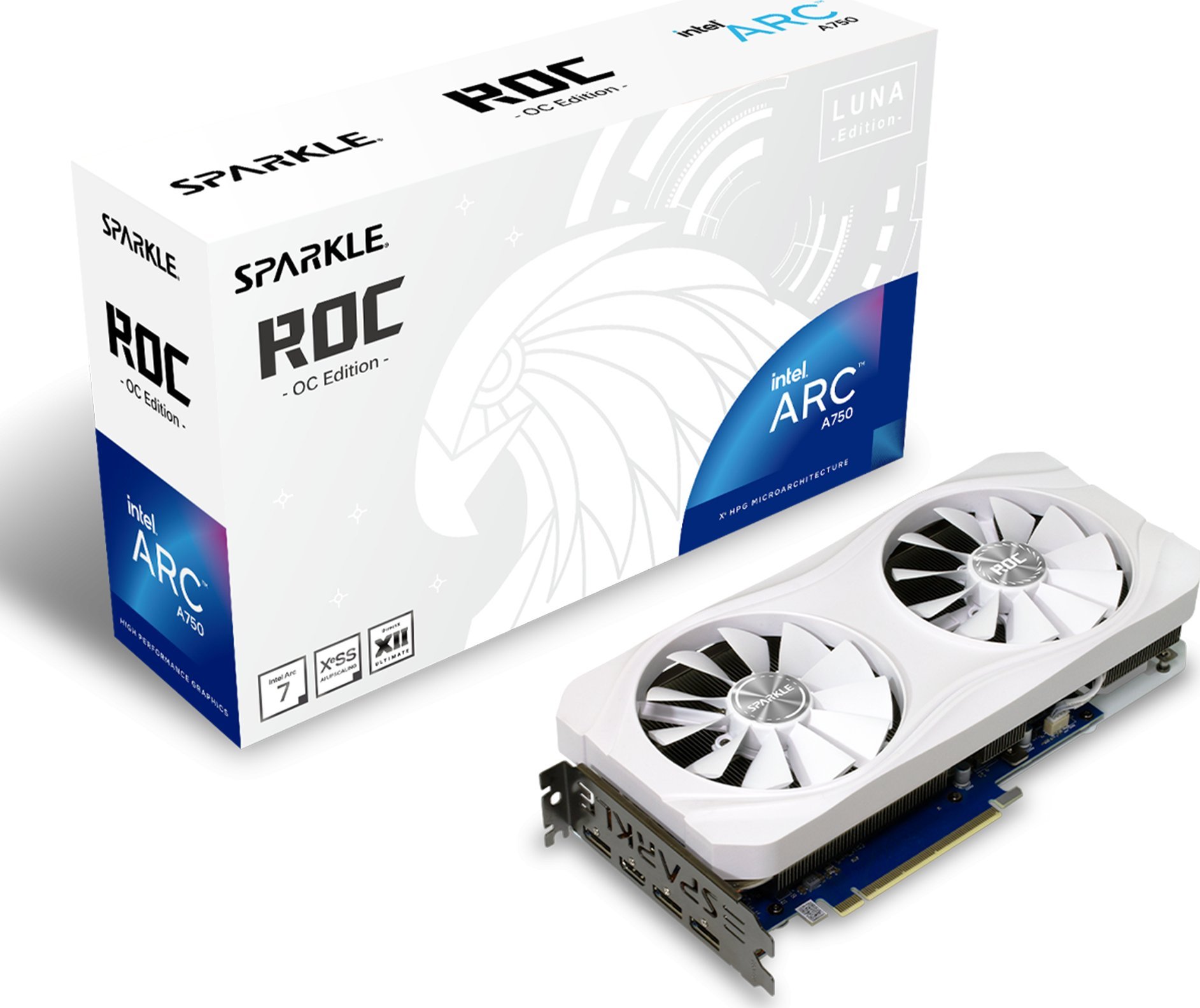 Karta graficzna Sparkle Arc A750 ROC Luna OC 8GB GDDR6 (SA750RW-8GO)