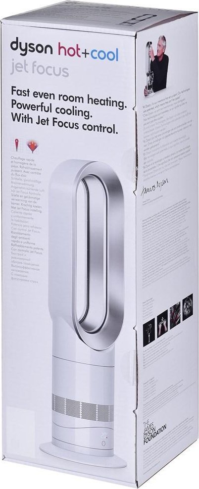 фото Обігрівач-вентилятор Dyson AM09 Hot+Cool Jet Focus White (473400-01)