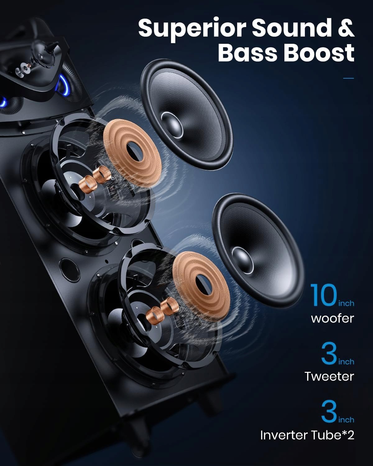 фото Портативна акустика Moukey MK3024