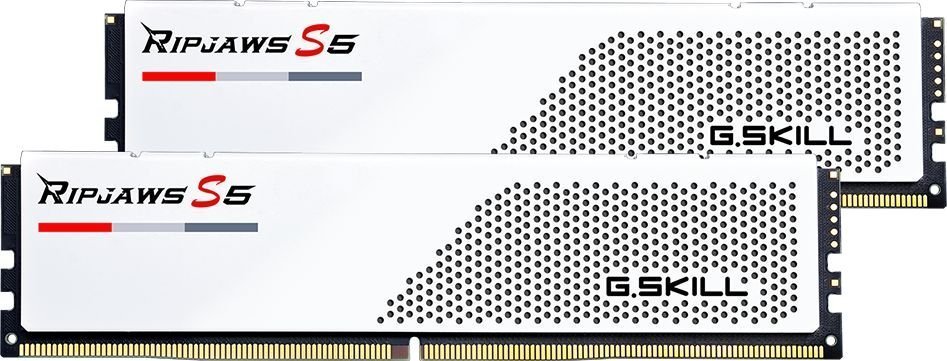 фото Память для настольных компьютеров G.Skill 32 GB (2x16GB) DDR5 6000 MHz Ripjaws S5 White (F5-6000J3648D16GX2-RS5W)