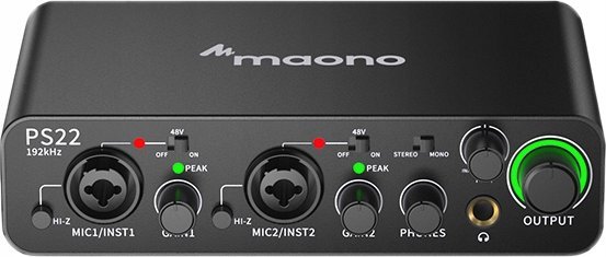 фото Аудіоінтерфейс, звукова карта Maono PS22