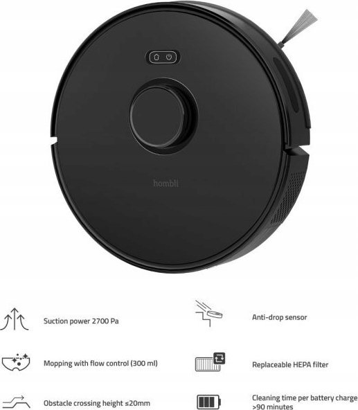 фото Робот-пилосос Avanca International BV Hombli Smart Robot Vacuum (HBVR-0100)