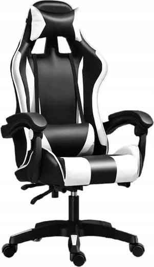 фото Офісне крісло Extralink G-526 Black/White