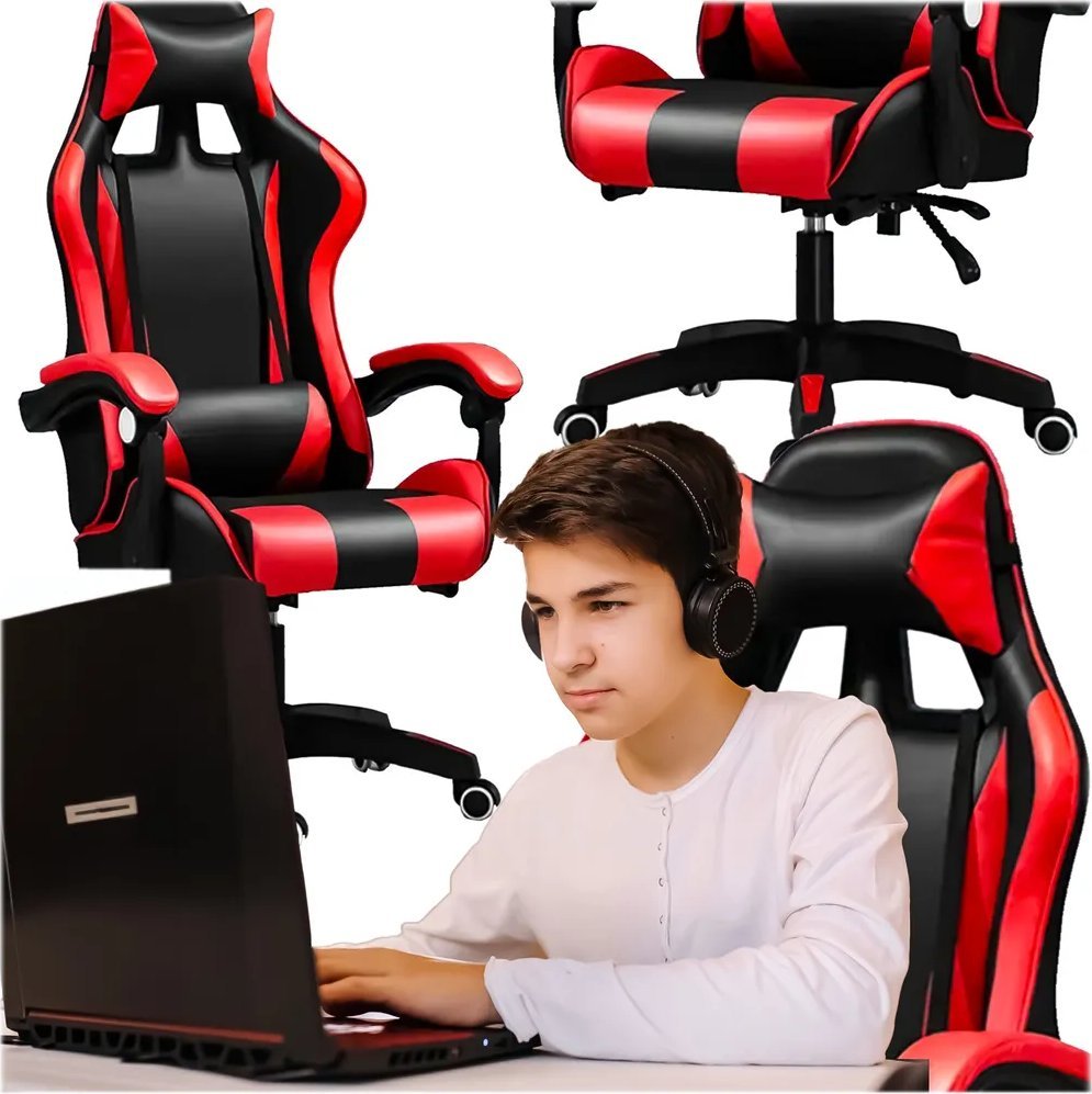 фото Офісне крісло Extralink G-522 Black/Red