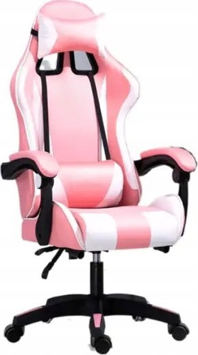 фото Офісне крісло Extralink G-525 Pink/White