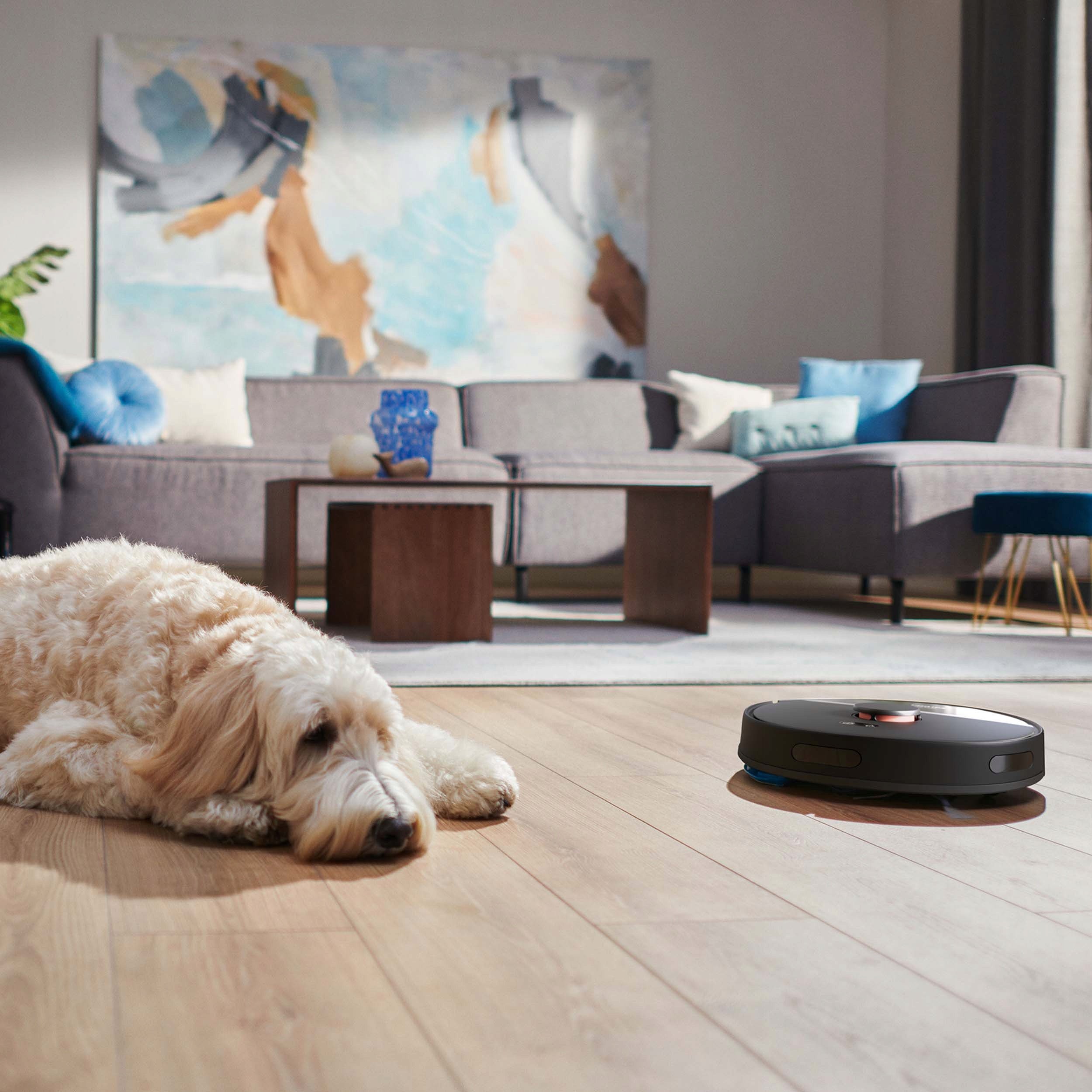 фото Робот-пилосос з вологим прибиранням Philips HomeRun 3000 Series Aqua XU3100/01