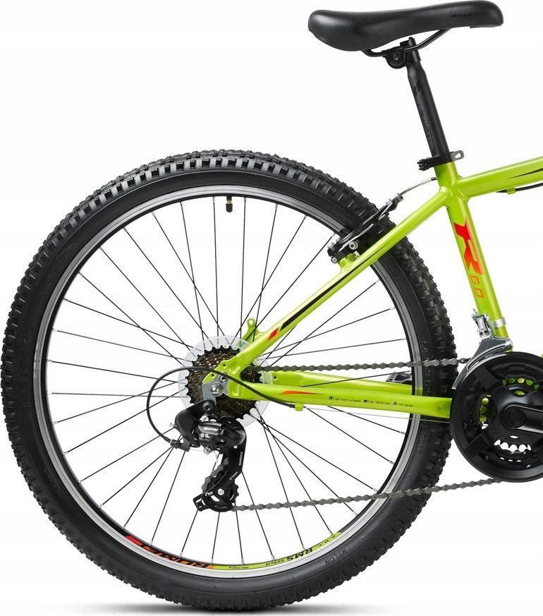 фото Дитячий двоколісний велосипед Romet R6.0 JR 2024 15 Lime/Black