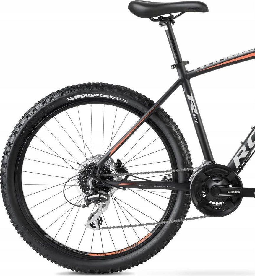 фото Велосипед гірський (МТБ) Romet Rambler R6.4 2024 XL Чорний/Мідний