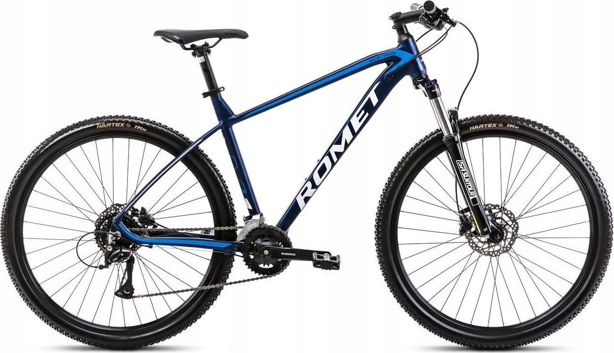 фото Велосипед гірський (МТБ) Romet Mustang M7.1 2024 XL Темно-синій