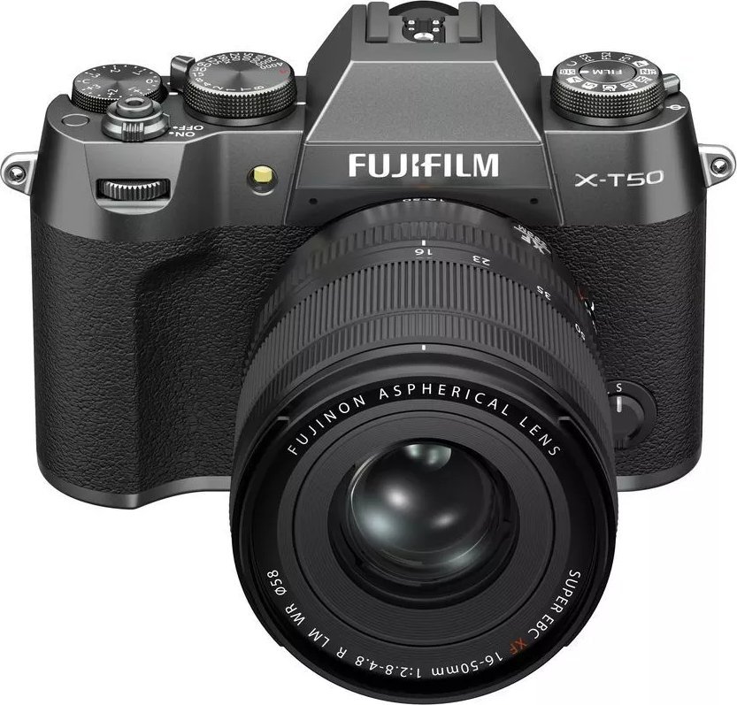 фото Бездзеркальний фотоапарат Fujifilm X-T50 kit 16-50mm f/2,8-4,8R LM WR Charcoal Silver (16828650)