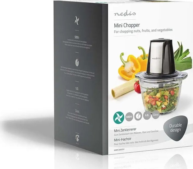 фото Подрібнювач Nedis KAMC300CGY