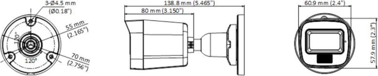 фото IP-камера відеоспостереження Hikvision DS-2CE16U0T-LF (2.8mm)