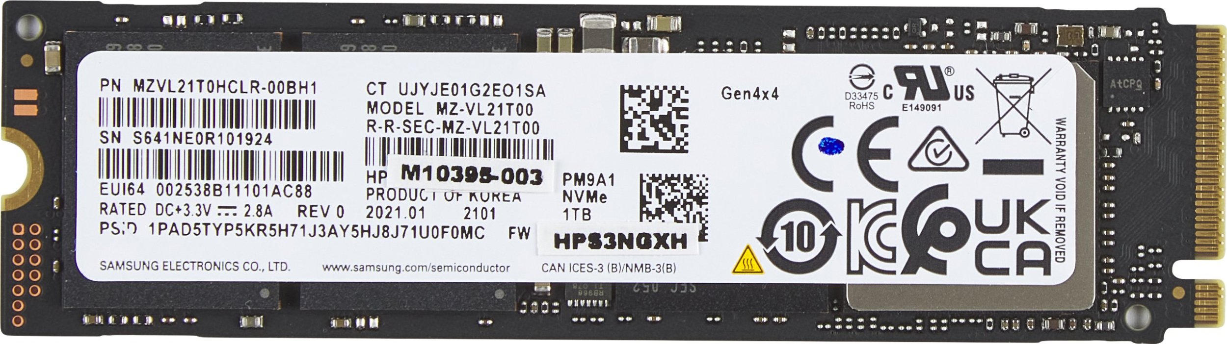 Dysk SSD HP 1TB PCIE-4X4 NVME M.2 SSD