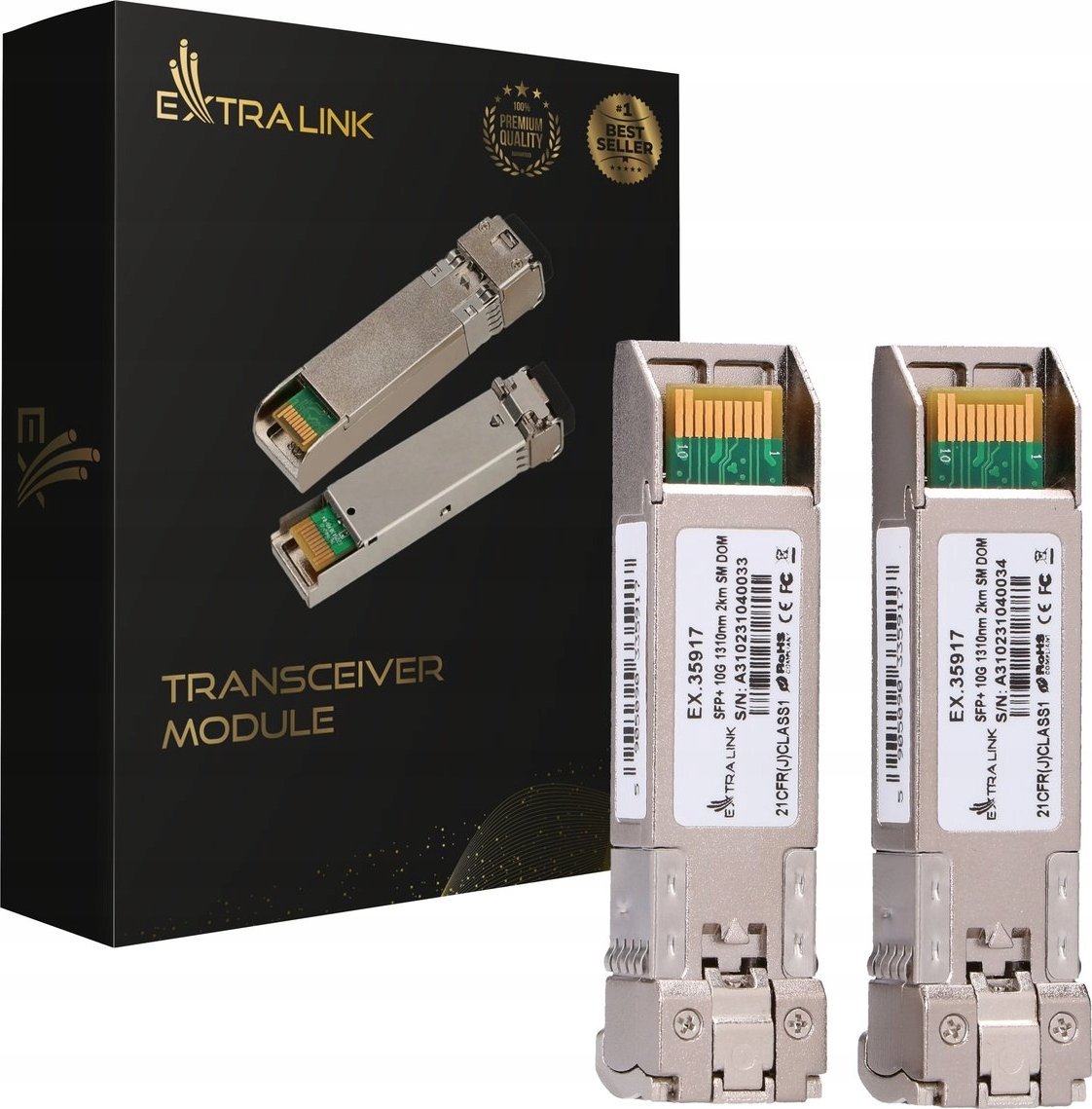 ExtraLink EXTRALINK SFP+ 10G 1310NM SM LC 2KM 2-PACK