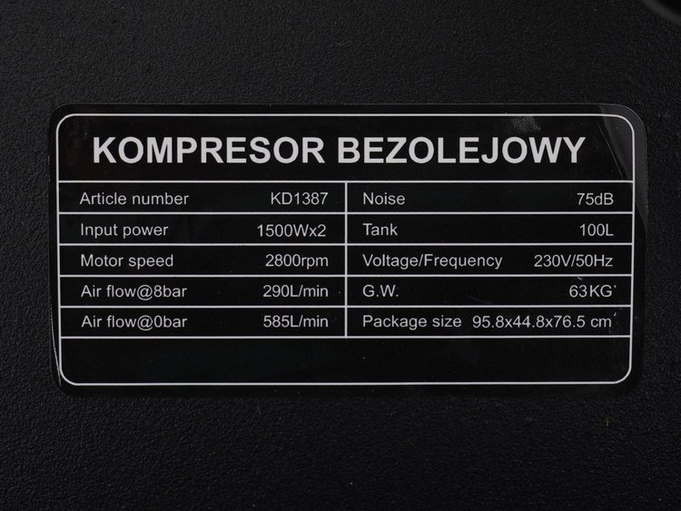 фото Компресор Kraft&Dele KD1387