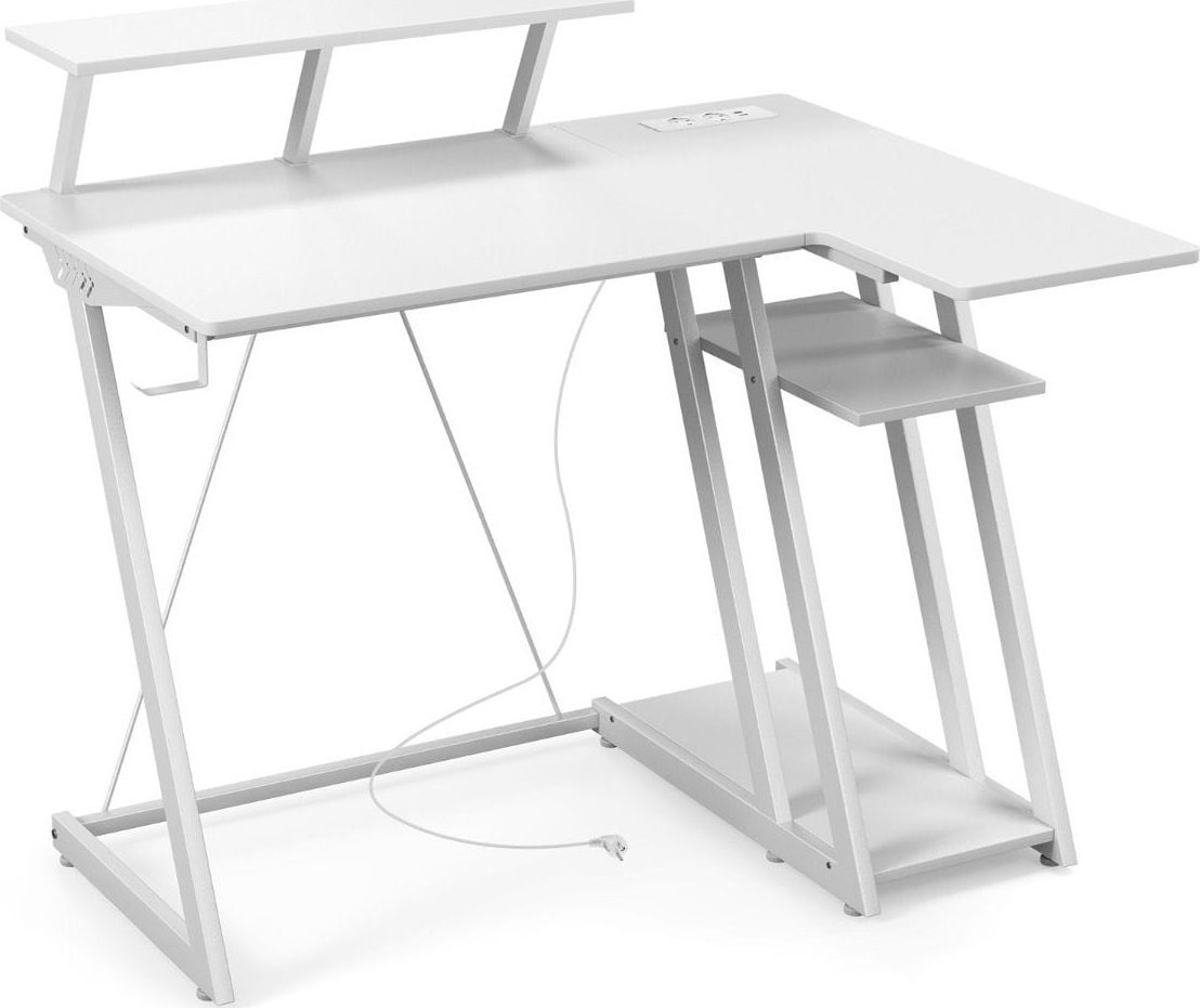 фото Геймерський ігровий стіл Costway CB10584DE-WH