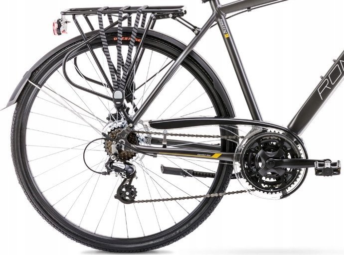 фото Велосипед туристичний Romet Wagant 2 2023 Graphite-Yellow Gold-23