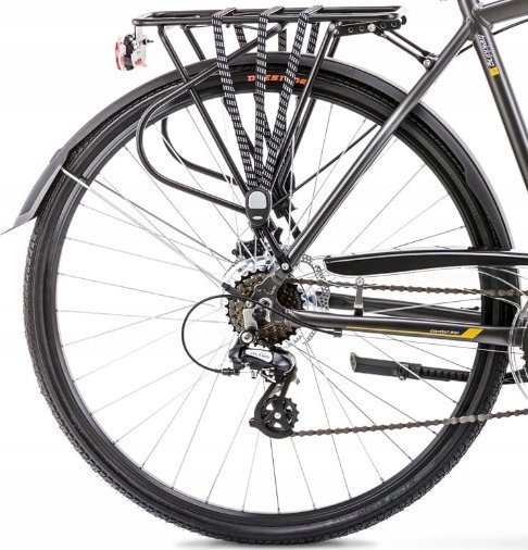 фото Велосипед туристичний Romet Wagant 2 2023 Graphite-Yellow Gold-23