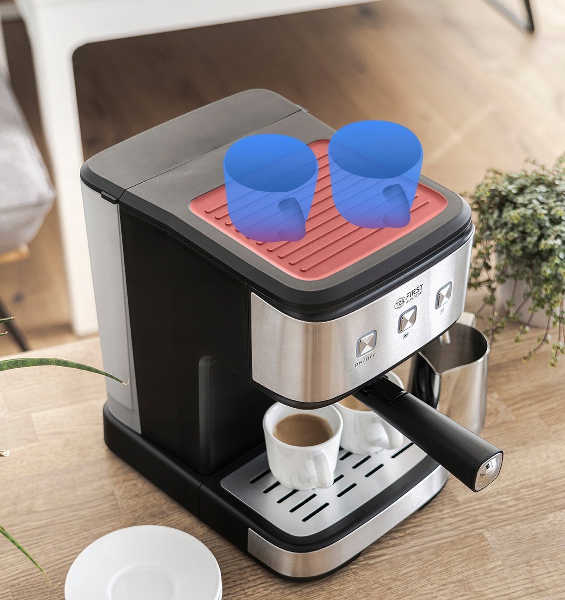 фото Ріжкова кавоварка еспресо First FA-5476-2