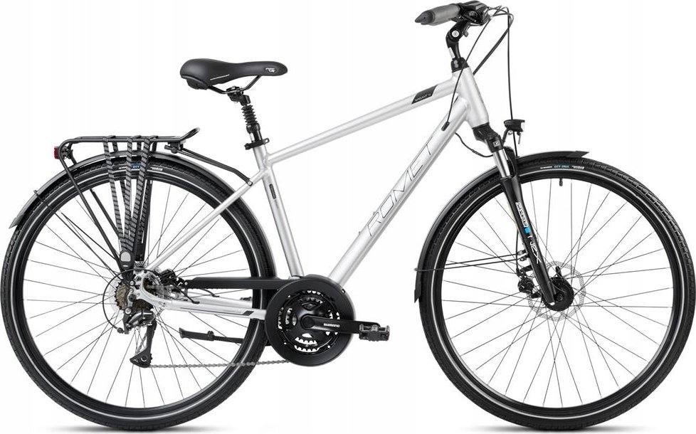фото Велосипед туристичний Romet Wagant 4 2024 Silver-Black-23