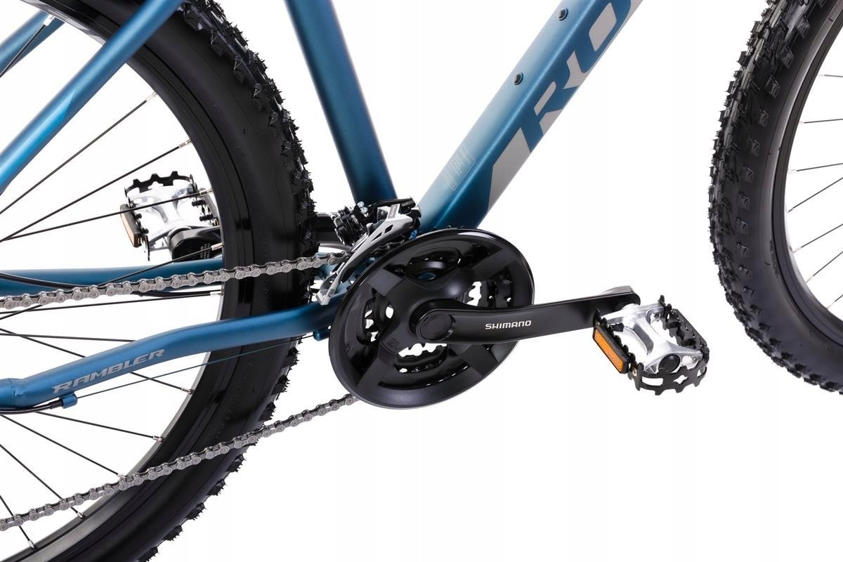 фото Велосипед гірський (МТБ) Romet Rambler R9.3 2024 L Темно-синій/Графіт