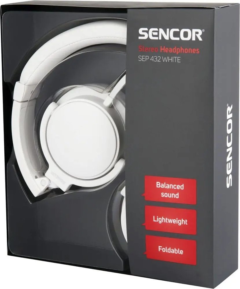 фото Навушники з мікрофоном Sencor SEP 432 White